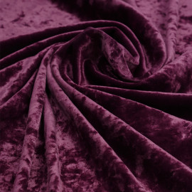 Tissu jersey velours purple  | pretty mercerie | mercerie en ligne