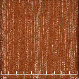 Tissu dentelle caramel à motif rayures ajourées or | Pretty Mercerie  | Mercerie en ligne