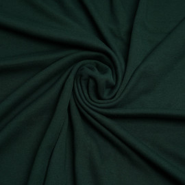 Tissu sweat gratté vert foncé | Pretty Mercerie | Mercerie en ligne