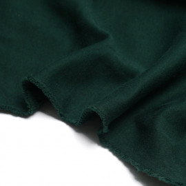 Tissu sweat gratté vert foncé | Pretty Mercerie | Mercerie en ligne