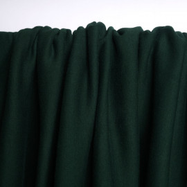 Tissu sweat gratté vert foncé | Pretty Mercerie | Mercerie en ligne