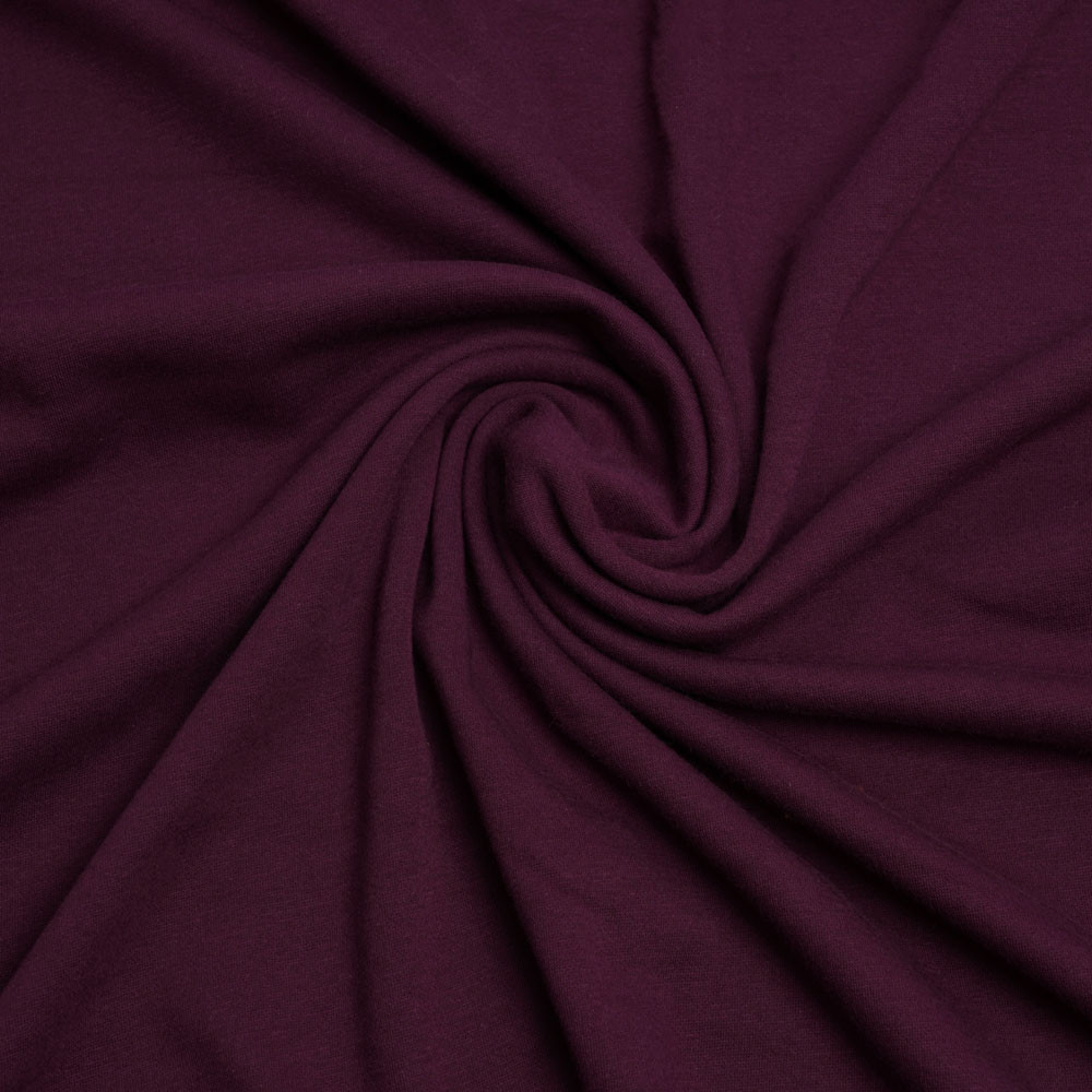 Tissu sweat gratté figue | Pretty Mercerie | Mercerie en ligne