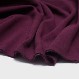 Tissu sweat gratté figue | Pretty Mercerie | Mercerie en ligne