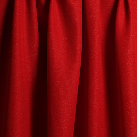 Tissu Lainage leger rouge coquelicot & or x 10cm pretty mercerie - mercerie en ligne