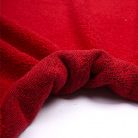 Tissu lainage bouclé effet mouton rouge poppy | Pretty Mercerie | mercerie en ligne