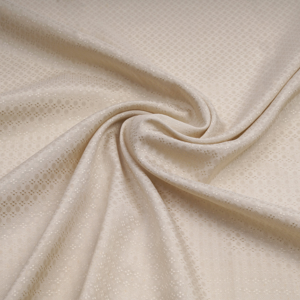 Tissu soie jacquard sandshell à motif tissé graphique | Pretty Mercerie | Mercerie en ligne