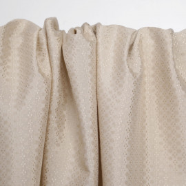 Tissu soie jacquard sandshell à motif tissé graphique | Pretty Mercerie | Mercerie en ligne