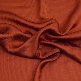 Tissu viscose jacquard chili à motif tissé rayé | pretty mercerie | mercerie en ligne