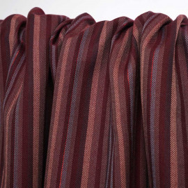 Tissu viscose jacquard cordovan à motif tissé chevron et fil lurex | pretty mercerie | mercerie en ligne