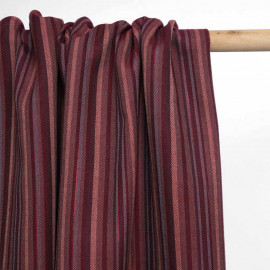 Tissu viscose jacquard cordovan à motif tissé chevron et fil lurex | pretty mercerie | mercerie en ligne