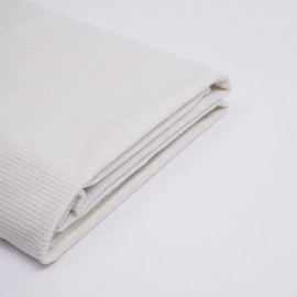 Tissu velours côtelé coton blanc cassé | Pretty mercerie | mercerie en ligne