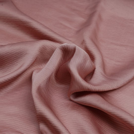 Tissu viscose jacquard rose poudré à motif tissé rayé | Pretty mercerie | mercerie en ligne