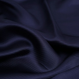 Tissu viscose jacquard bleu marine à motif tissé rayé| Pretty Mercerie | mercerie en ligne