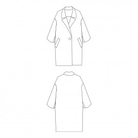 Manteau Yokohama - pretty patron - patron  de couture - pretty mercerie - mercerie en ligne