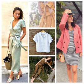 Tissu lin et viscose vert celadon - pretty mercerie - mercerie en ligne