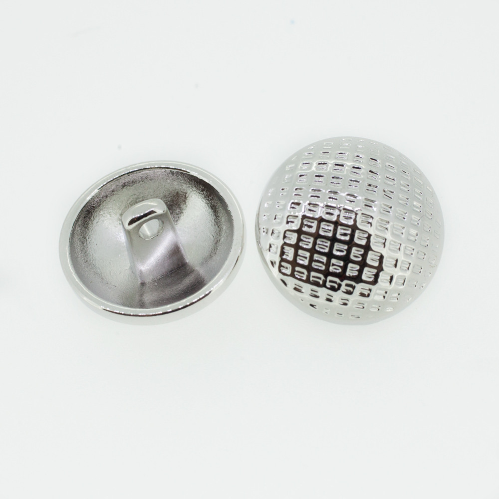 Bouton rond géométrique or