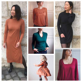 achat tissu jersey bambou sangria - pretty mercerie - mercerie en ligne