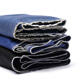 Tissu toile denim noir | Pretty mercerie | mercerie en ligne
