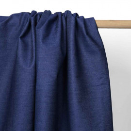 Tissu toile denim true navy | Pretty Mercerie | Mercerie en ligne