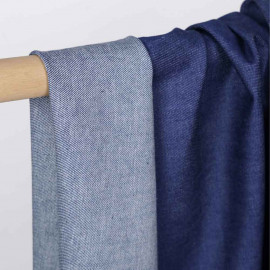 Tissu toile denim true navy | Pretty Mercerie | Mercerie en ligne