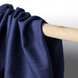 Tissu toile denim true navy | Pretty Mercerie | Mercerie en ligne