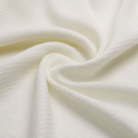 Tissu lainage maille tricoté blanc cassé au motif chevron |Pretty Mercerie | Mercerie en ligne