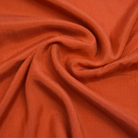 Tissu voile de coton chili à motif tissé et satiné | Pretty Mercerie | mercerie en ligne