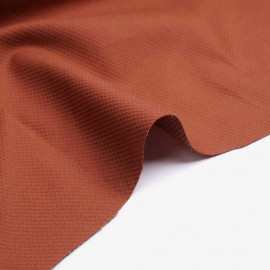Tissu piqué de coton et viscose burnt Sienna | Pretty Mercerie | Mercerie en ligne