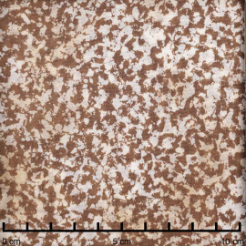 Tissu beige foncé à motif léopard blanc et crème | Pretty Mercerie | mercerie en ligne