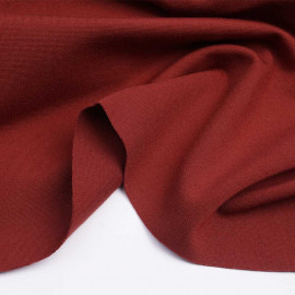 Tissu jersey viscose brique | Pretty Mercerie | Mercerie en ligne