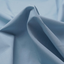 Tissu popeline de coton bleu pastel | Pretty Mercerie | mercerie en ligne