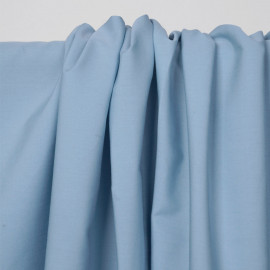 Tissu popeline de coton bleu pastel | Pretty Mercerie | mercerie en ligne