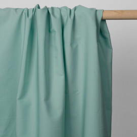 Tissu popeline de coton vert pastel | Pretty Mercerie | mercerie en ligne