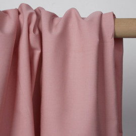 Tissu popeline de coton rose pastel | Pretty Mercerie | mercerie en ligne