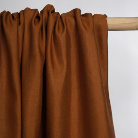 Tissu lin et viscose sienna | Pretty Mercerie | mercerie en ligne