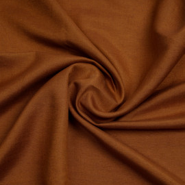 Tissu lin et viscose sienna | Pretty Mercerie | mercerie en ligne