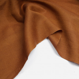 Tissu lin et viscose sienna | Pretty Mercerie | mercerie en ligne