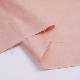 Tissu lin et viscose rose blush | Pretty Mercerie | mercerie en ligne