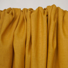 Tissu lin et viscose honey gold - pretty mercerie- mercerie en ligne