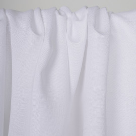 Tissu lin et viscose blanc  - pretty mercerie - mercerie en ligne
