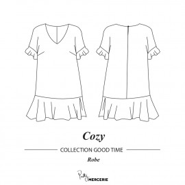 Robe Cozy | patron de couture robe Pretty Mercerie | mercerie en ligne