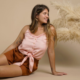 Top à bretelles Airy | patron de couture top à bretelles Pretty Mercerie | mercerie en ligne