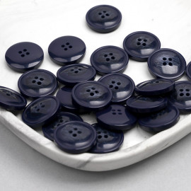 Bouton bleu marine marbré 23mm | Pretty mercerie | mercerie en ligne