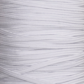 Élastique spécial masque plat blanc 4 mm | Pretty Mercerie |mercerie en ligne