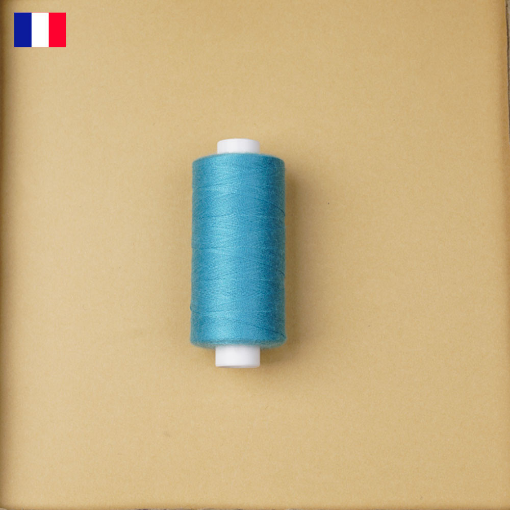 Fil à coudre blue peacock haute ténacité 500 m | fabrication française | Pretty Mercerie | Mercerie en ligne