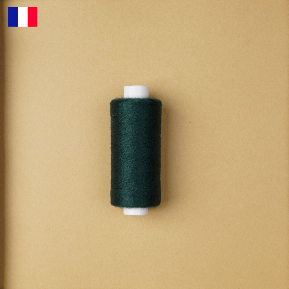 Fil à coudre vert foncé haute ténacité 500 m | fabrication française | pretty Mercerie | Mercerie en ligne