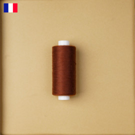 Fil à coudre marron coconut haute ténacité 500 m | fabrication française | pretty Mercerie | Mercerie en ligne