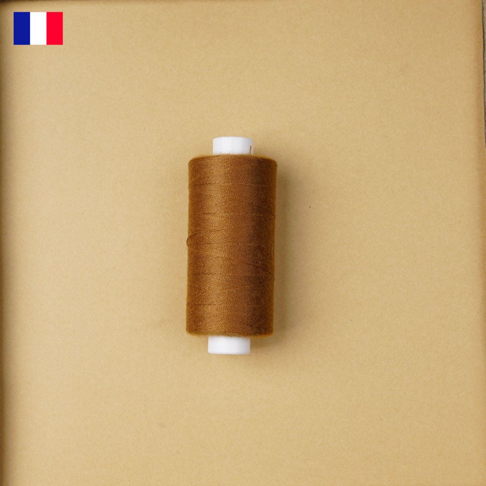 Fil à coudre marron biscuit haute ténacité 500 m | fabrication française | pretty Mercerie | Mercerie en ligne