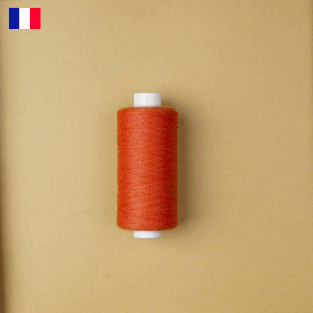 Fil à coudre mandarine ténacité 500 m | fabrication française | pretty Mercerie | Mercerie en ligne