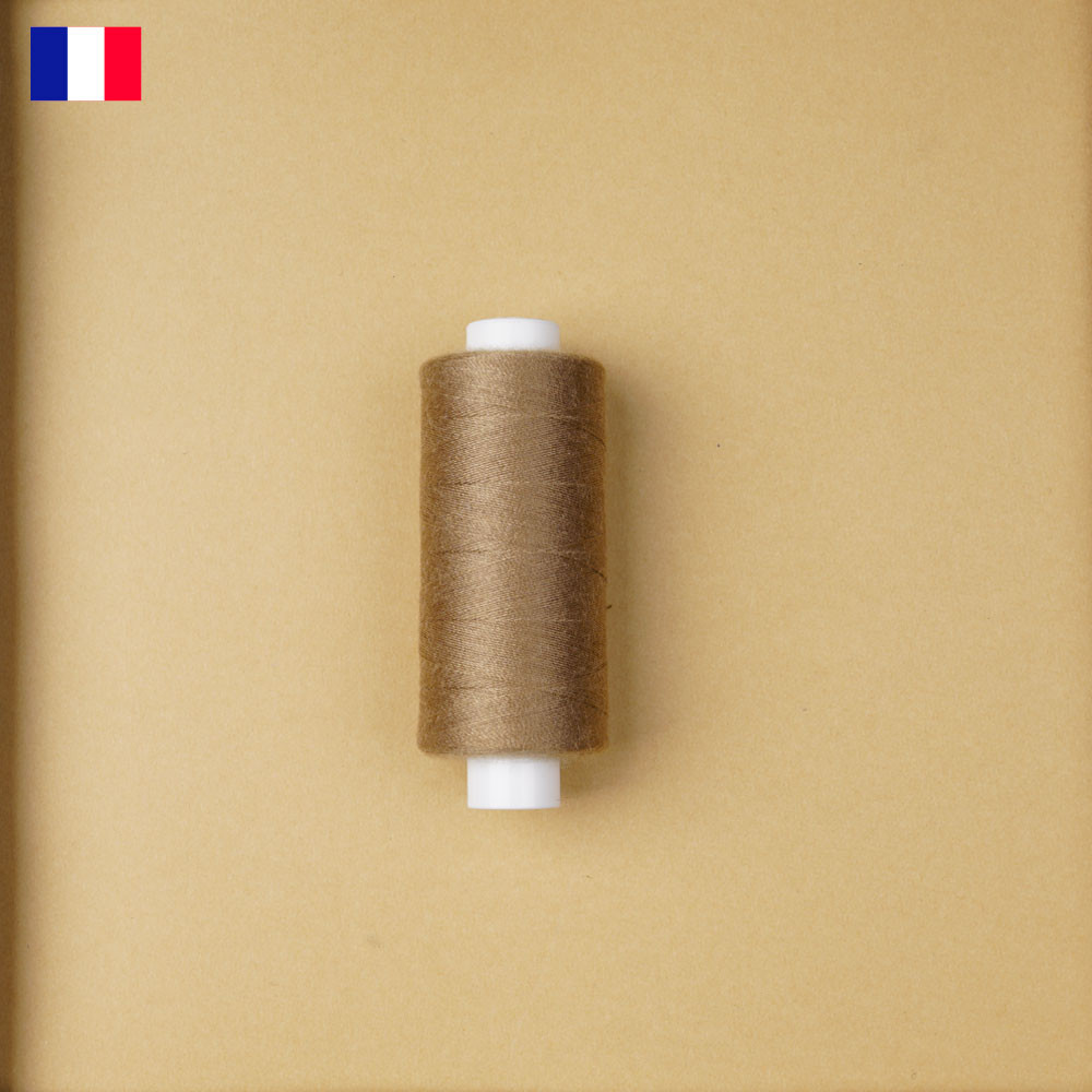 Fil à coudre taupe ténacité 500 m | fabrication française | pretty Mercerie | Mercerie en ligne